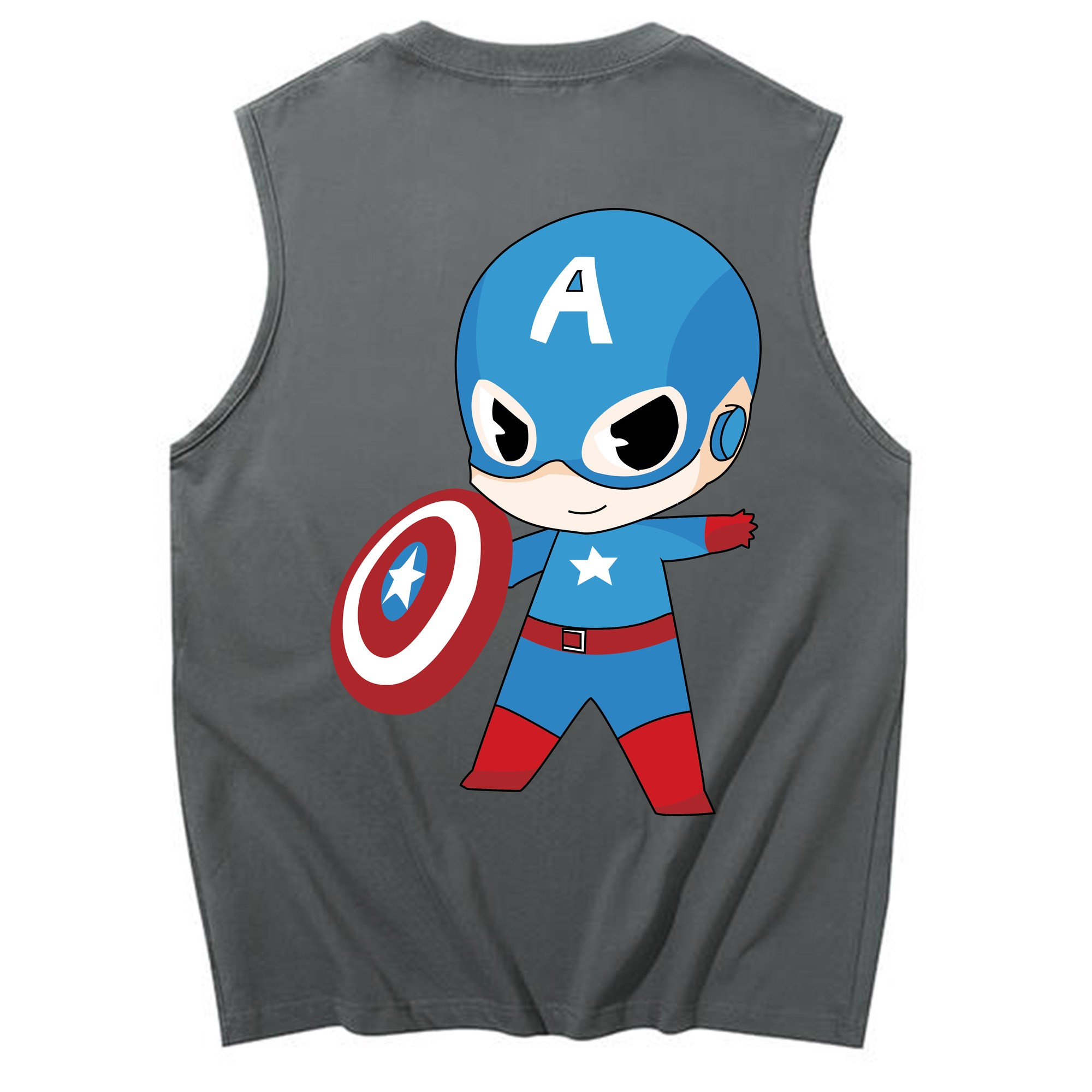 （画像用） アベンジャーズ The Avengers コットン100％タンクトップ（背面プリント）